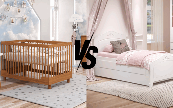 Berço ou mini cama? Qual a melhor opção para o bebê em crescimento