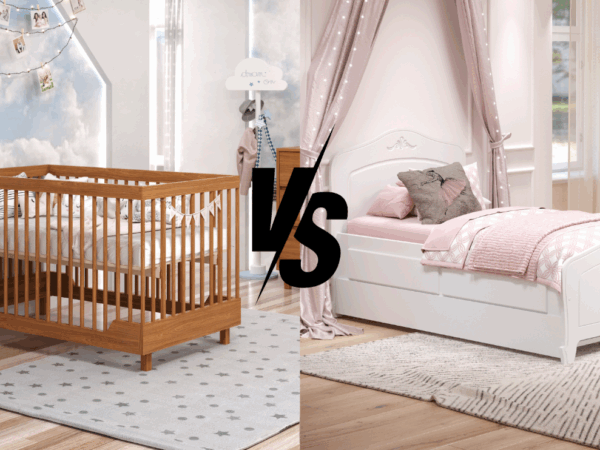 Berço ou mini cama? Qual a melhor opção para o bebê em crescimento