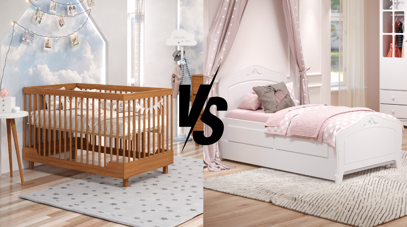 Berço ou mini cama? Qual a melhor opção para o bebê em crescimento